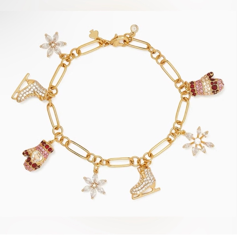 KATE SPADE Snowflake Charm Bracelet NWT - Picture 8 of 8